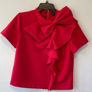 Gracia Big Ribbon Top.  Large bow is removable by snaps.